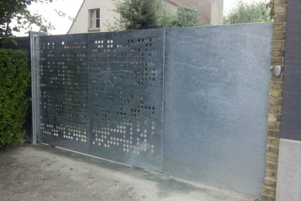 Gegalvaniseerde poort