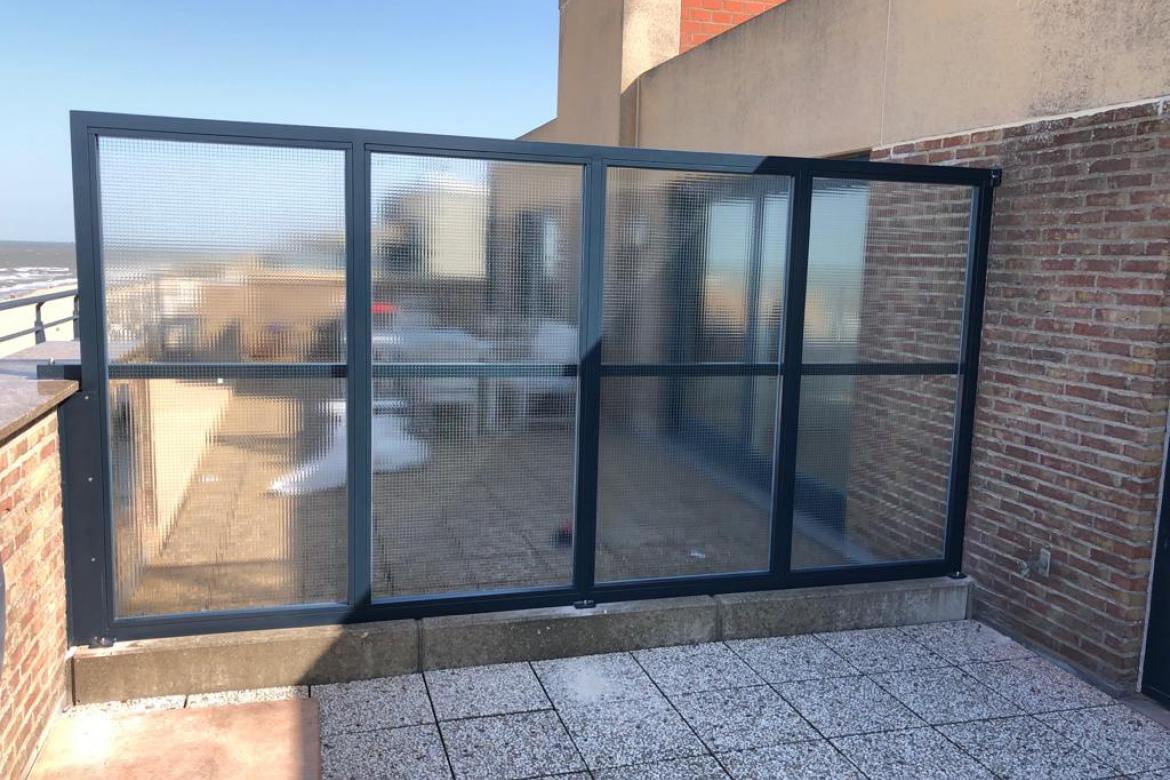 terrasscherm glas